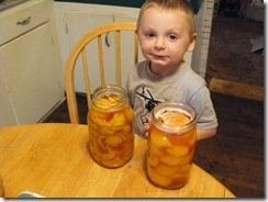 canning peaches Abbi 1st day of HS 001