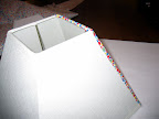 Wrap the fabric over the edges and secure with a little non-diluted glue