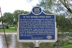 West Montrose covered bridge placard