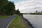 Riverwalk trail on Brisbane River