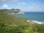 View of the ocean off St. Lucia