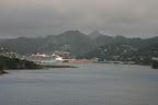 Costa Atlantica about to sail from St. Lucia