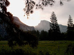 Half Dome before sunrise