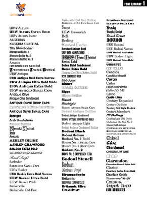 06ARW English Only Font PDF