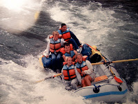 I was sixteen the first time that I was allowed to man the oars all the way from Troutcreek to Maupin on the Deschusetts. This picture was taken at Boxcar rapids, one of the two largest on that stretch of river. White water rafting was a big summer tradition for us and at the time I felt like manning the oars all the way without help was a big coming of age experience. I was sixteen the first time that I was allowed to man the oars all the way from Troutcreek to Maupin on the Deschusetts. This picture was taken at Boxcar rapids, one of the two largest on that stretch of river. White water rafting was a big summer tradition for us and at the time I felt like manning the oars all the way without help was a big coming of age experience.