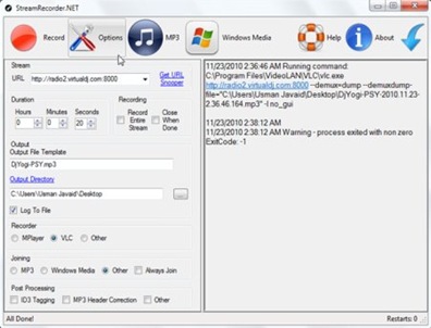 StreamRecorder.NET 1.0.6.0 full StreamRecorder.NET full screenshot