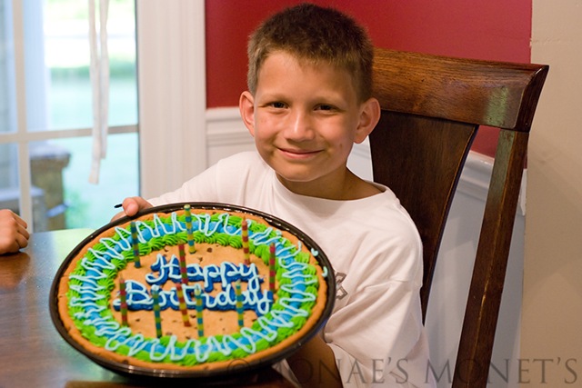 Austin with cake blog