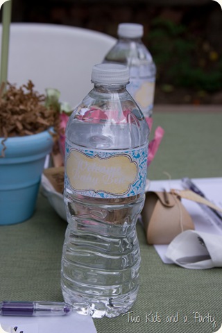 water bottle labels for baby shower. The water bottle labels were