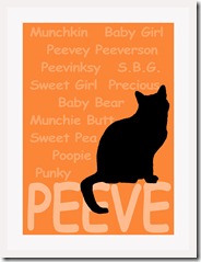 Peeve artwork white frame