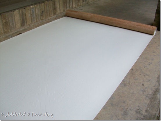 Make An Easy Clean Floor Cloth From A S Piece Of Vinyl Flooring Hand Painted Floor Cloth 1