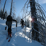 Skinning up Snow Peak - February 23, 2009