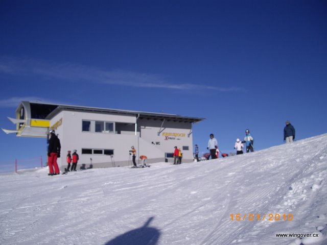 Lyžování Rakousko. Kreuzjoch.