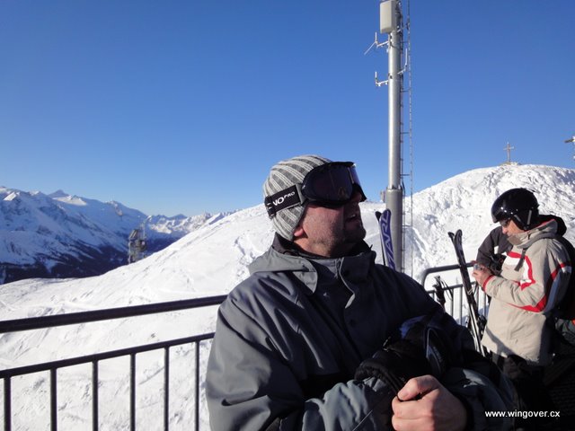 Lyžování Rakousko. Horbergjoch.