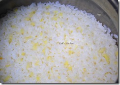 cooked rice and dal