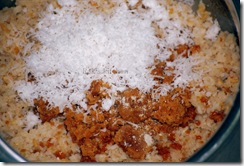 added jaggery and coconut added jaggery and coconut