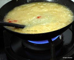Add colour stir well