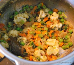 Add veggies