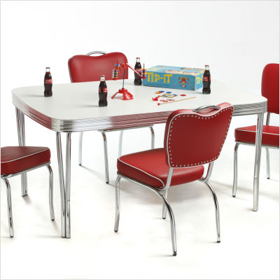 retro dining table and chairs