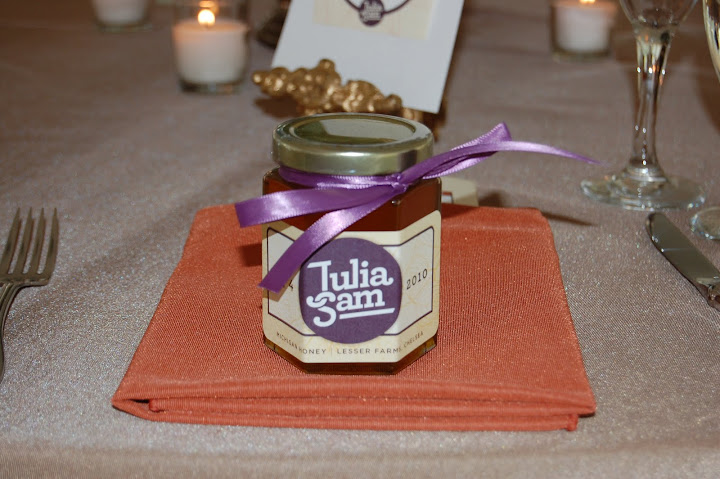 Honey wedding favor Lesser Farms 