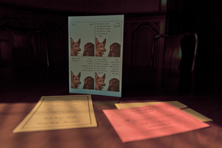 Dog wedding invitation