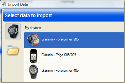 Sport Tracks importing Edge 705 data