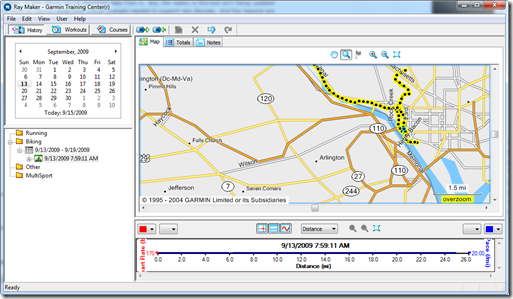 Garmin Training Center Lame Mapping Ability