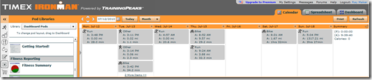 Training Peaks Calendar