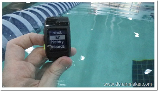 Nike+ GPS Sportwatch in the pool Nike+ GPS Sportwatch in the pool