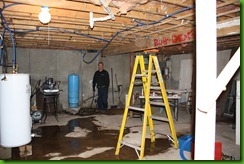 raining in the basement leaky pipe