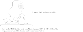 [AA]Stormy night… (スヌーピー)
