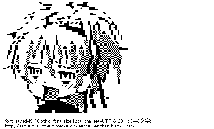 DARKER THAN BLACK,イン,濃淡系,女の子,哀