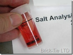 High nitrate in plaster sample