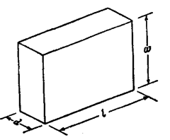 Rectangular slip gauge