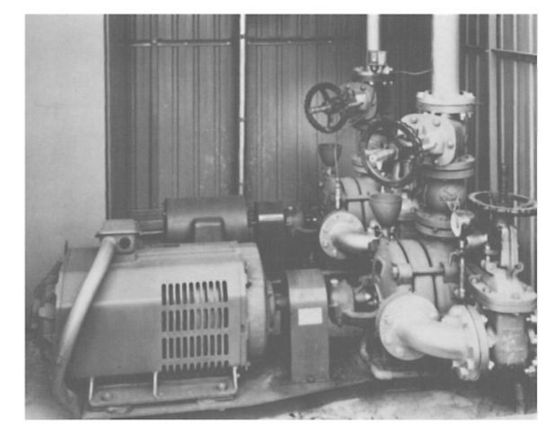 The application of an eddy current adjustable-speed drive system to a process pump.