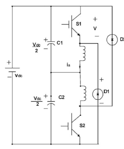 SRM driver with split-DC converter