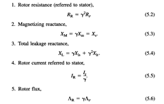 TWO-INDUCTANCE EQUIVALENT CIRCUITS OF THE INDUCTION MOTOR
