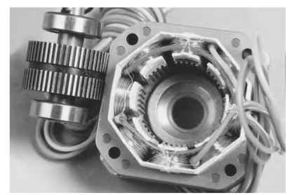 Hybrid step motor.
