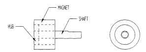 Permanent-magnet step-motor rotor assembly.