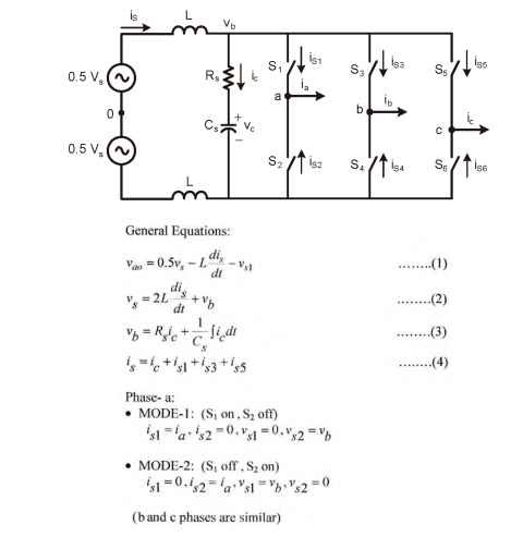 Developing model equations for ac-ac converter (IPM).