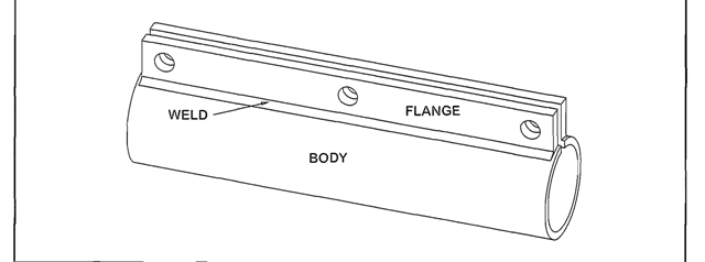 The parts diagram for a casing retainer.