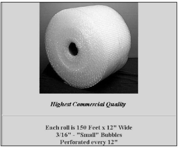 Bubble wrap in its pure form.