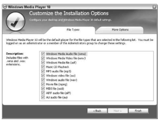 Using Windows Media Player in Windows XP
