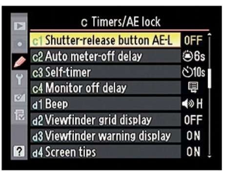 This option controls whether the shutter button can be used to lock focus and exposure.