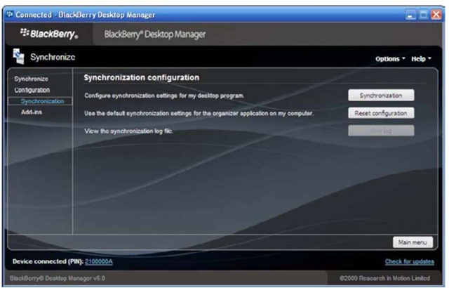 BlackBerry Desktop Manager,Preparing your PC for PIM synchronization