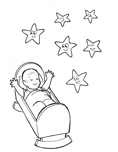 Nativity scene, christmas, coloring pages