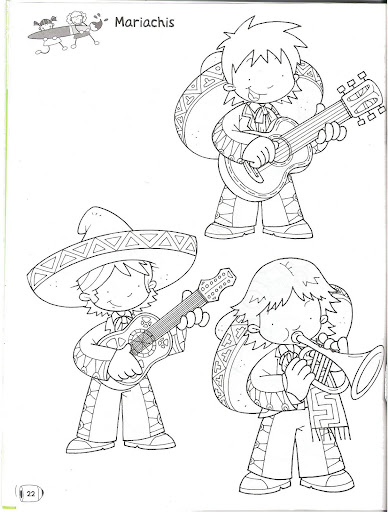 Mexican Mariachi - free coloring pages | Coloring Pages