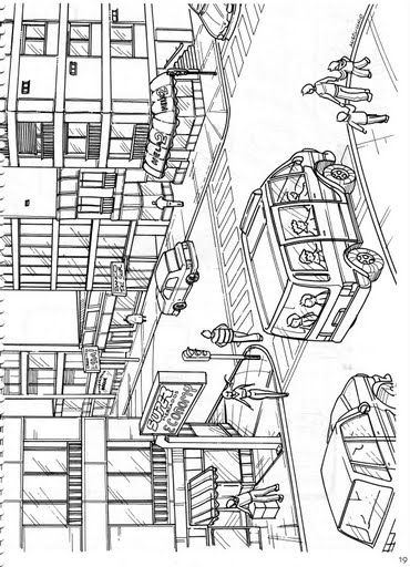 Imagenes de ciudades para colorear - Imagui