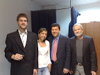 Junto a periodista y entrevistador colombiano Fernando Calderón España