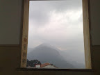 Vista desde el interior de la Basílica de Monserrat