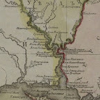 Фрагмент "Генеральной карты Новороссийской губернии, сочиненной в 1779 году Иваном Исленьевым" с изображением Новогригорьевской крепости